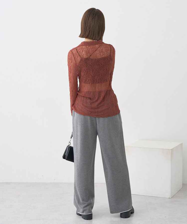 earth music&ecology「ストレッチレースシャツ」|シャツ・ブラウス|