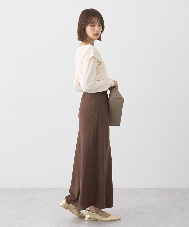 earth music&ecology「リボンライクドレーププルオーバー」|Tシャツ・カットソー|