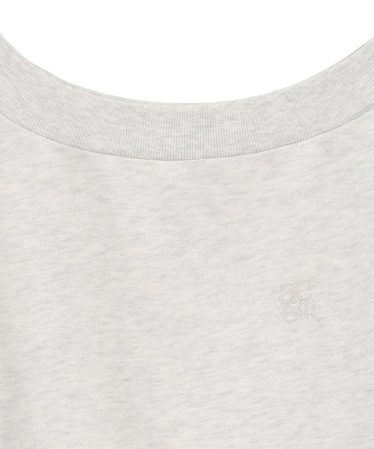 earth music&ecology「ショート丈ワンポイント刺繍オフショルスウェット」|スウェット・ジャージ|