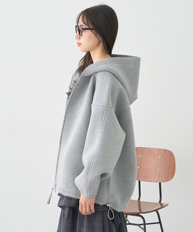 earth music&ecology「ダンボールニットフーディーブルゾン」|ブルゾン・スタジャン|