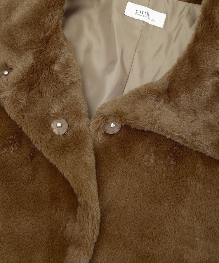 earth music&ecology「ファーショートブルゾン」|ブルゾン・スタジャン|