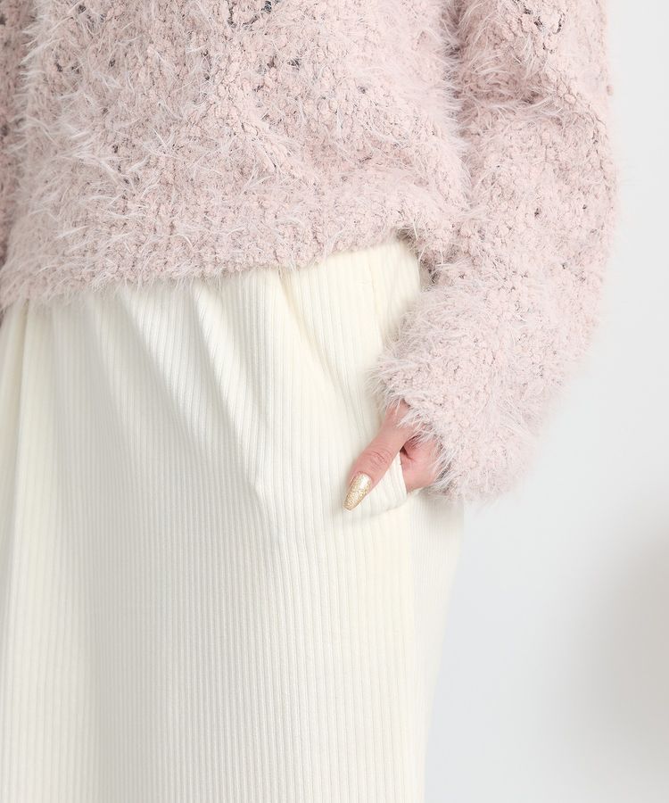 earth music&ecology「コーデュロイナロースカート」|タイト|