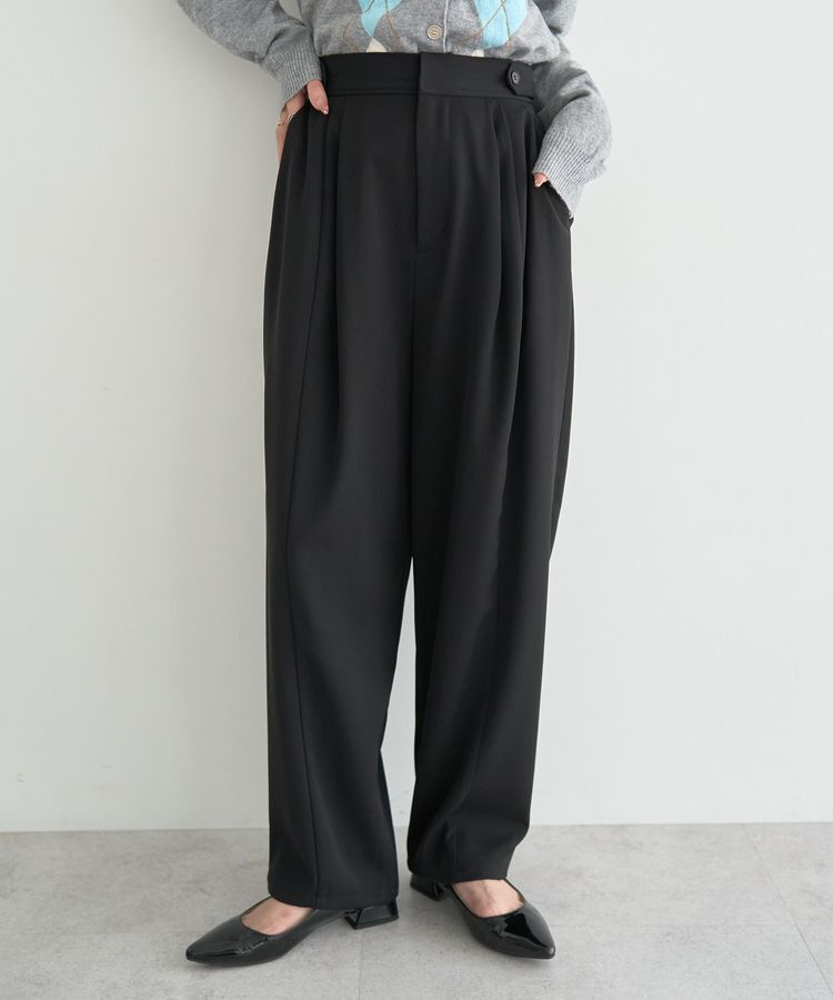 earth music&ecology「タックコクーンパンツ」|その他|Black