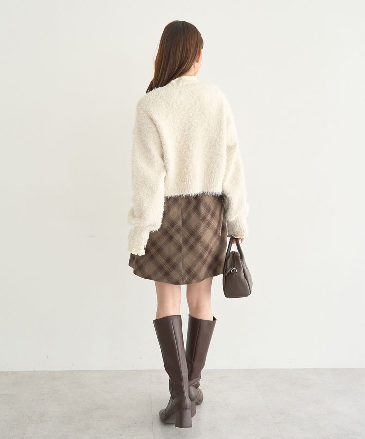 earth music&ecology「サイドレースアップミニスカート」|スカート|