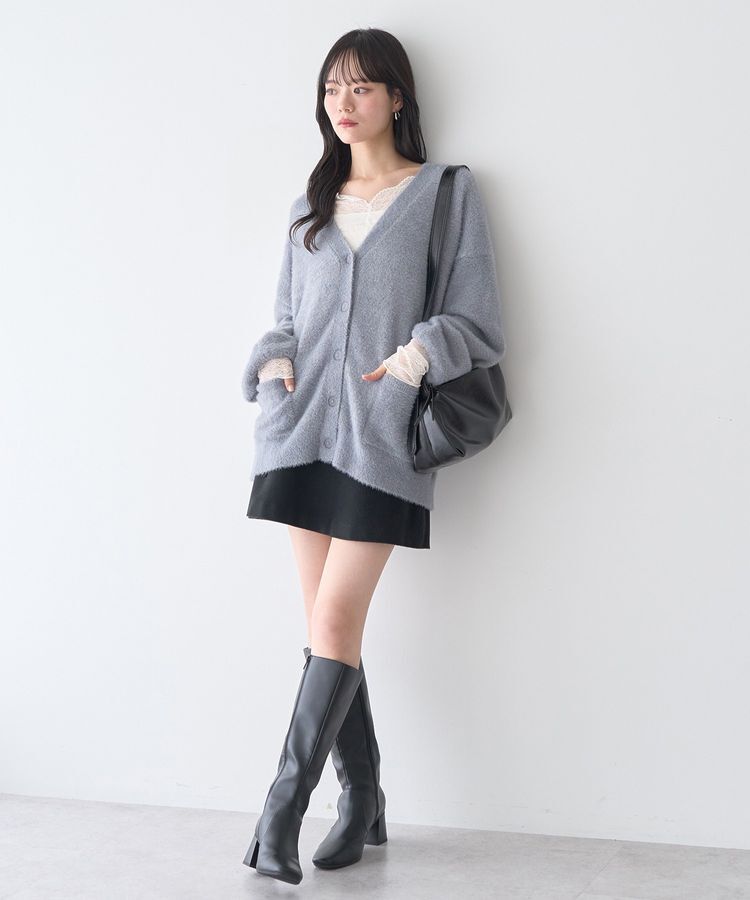 earth music&ecology「サイドレースアップミニスカート」|スカート|