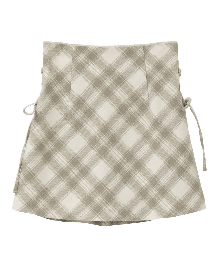 earth music&ecology「サイドレースアップミニスカート」|スカート|