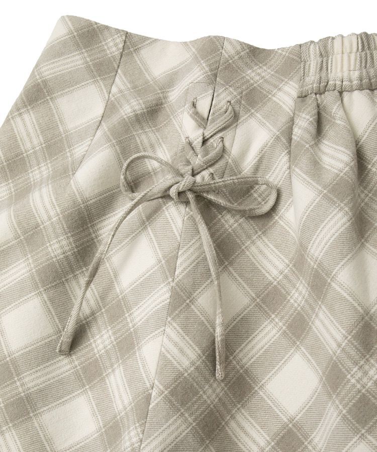 earth music&ecology「サイドレースアップミニスカート」|スカート|