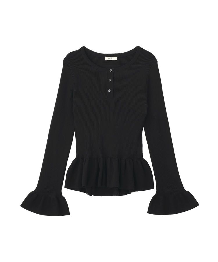 earth music&ecology「ペプラムニットプルオーバー」|ニット・セーター|