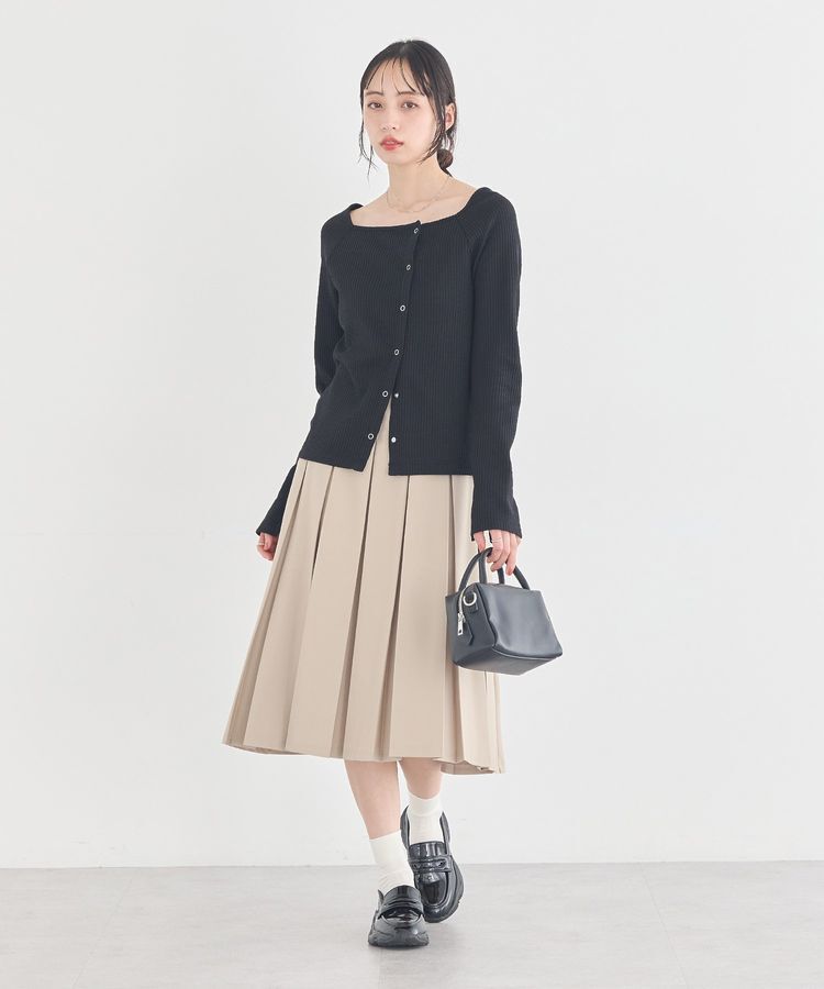 earth music&ecology「タックプリーツミディスカート」|スカート|