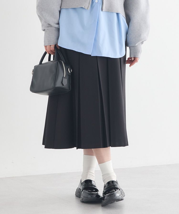 earth music&ecology「タックプリーツミディスカート」|スカート|
