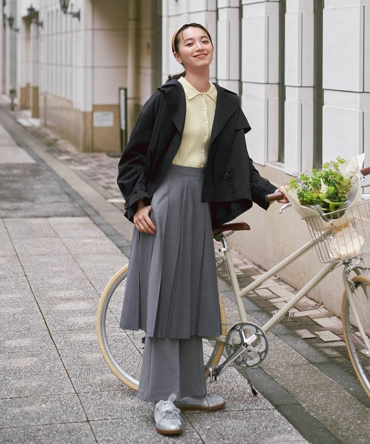 earth music&ecology「タックプリーツミディスカート」|スカート|