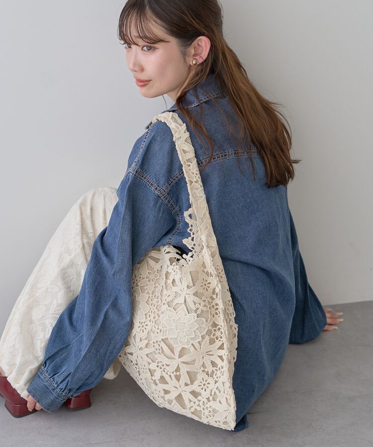 earth music&ecology「レースバッグ」|トートバッグ|