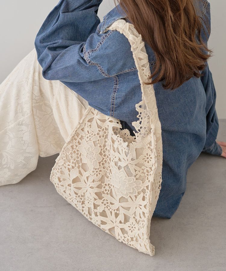 earth music&ecology「レースバッグ」|トートバッグ|