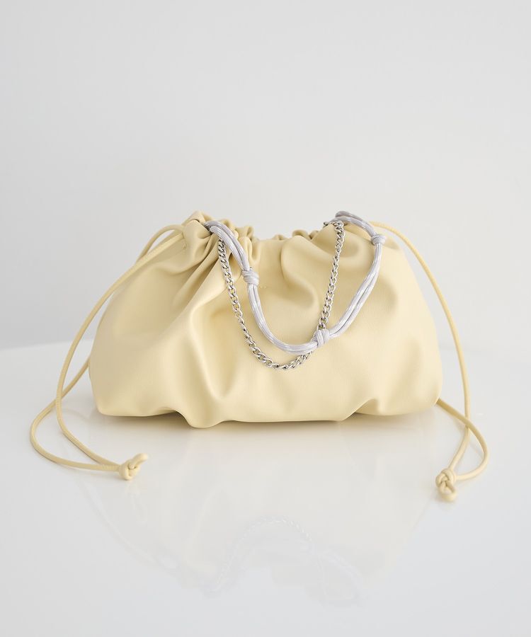 earth music&ecology「マルチWAY巾着バッグ」|ハンドバッグ|Yellow