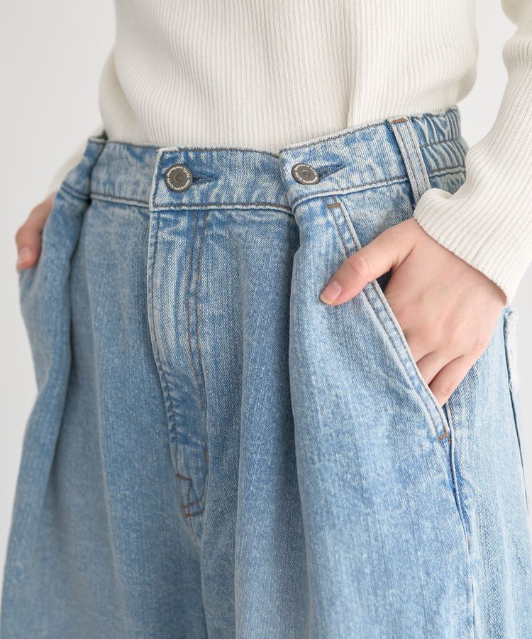 earth music&ecology「ポケットレースデニムパンツ」|デニム|