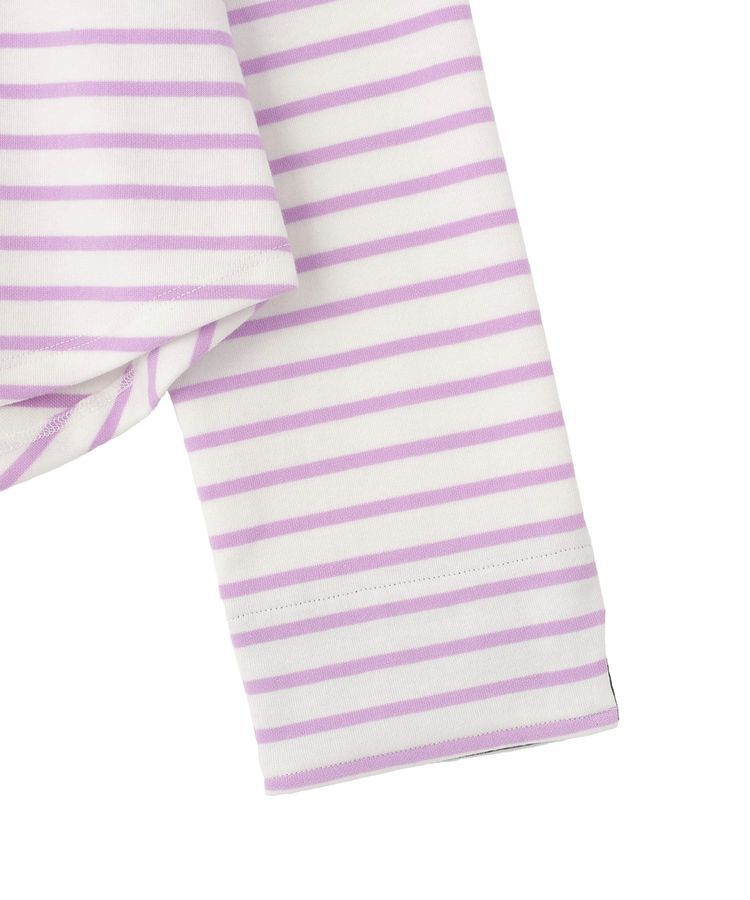 earth music&ecology「バイカラースクエアネックボーダープルオーバー」|Tシャツ・カットソー|