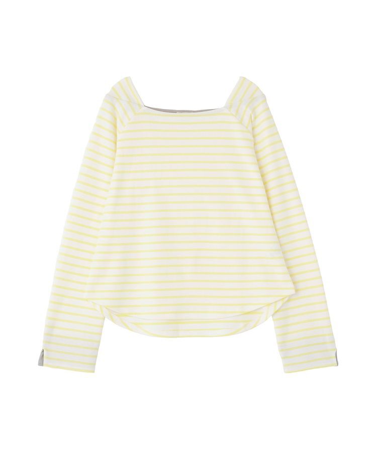 earth music&ecology「バイカラースクエアネックボーダープルオーバー」|Tシャツ・カットソー|