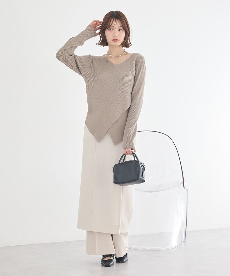 earth music&ecology「ジップスリットIラインスカート」|タイト|