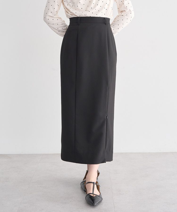 earth music&ecology「ジップスリットIラインスカート」|タイト|