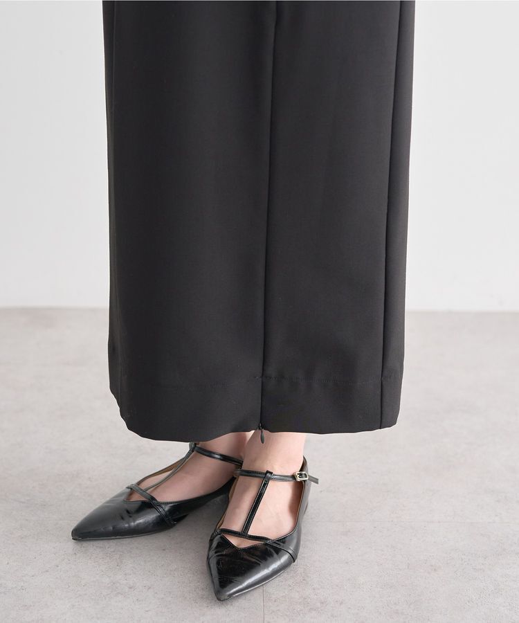 earth music&ecology「ジップスリットIラインスカート」|タイト|