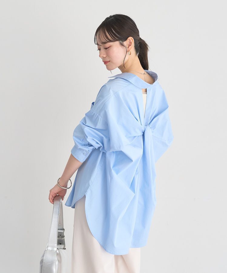 earth music&ecology「バックツイストオーバーシャツ」|シャツ・ブラウス|