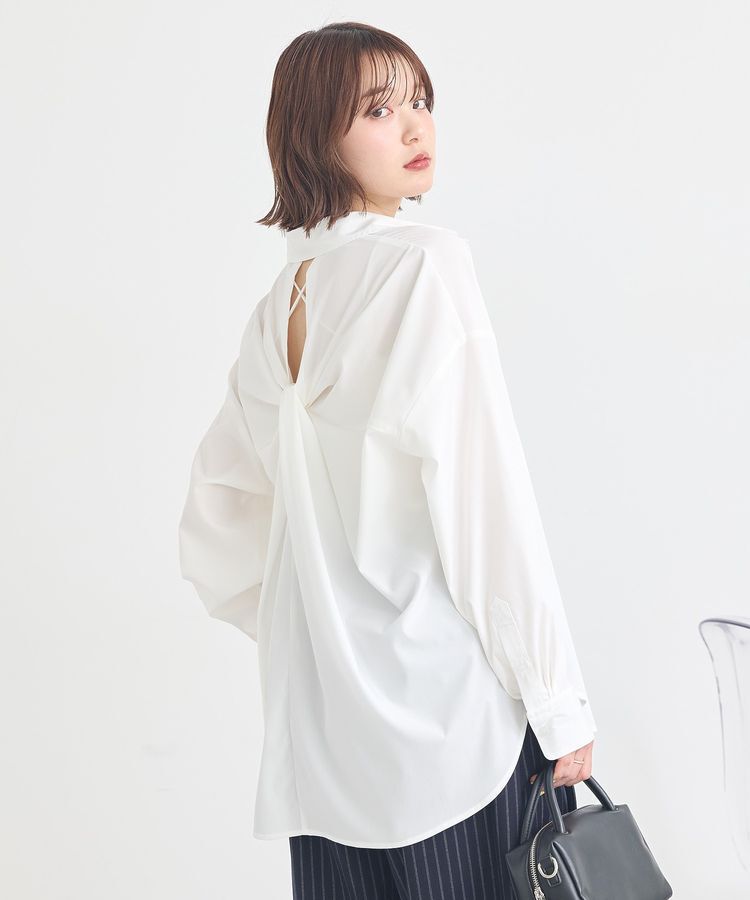 earth music&ecology「バックツイストオーバーシャツ」|シャツ・ブラウス|