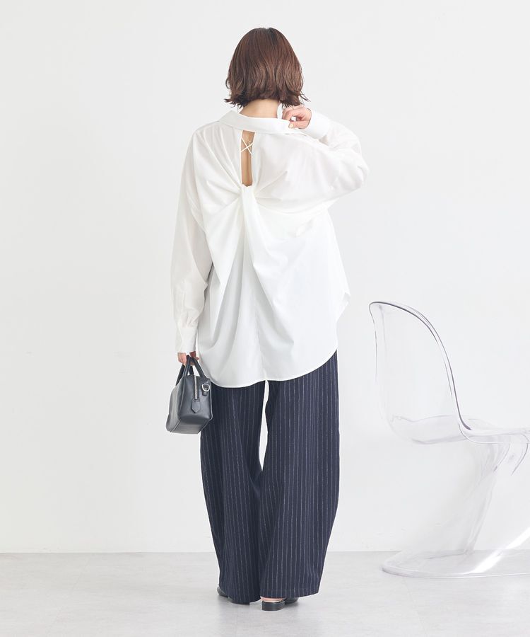 earth music&ecology「バックツイストオーバーシャツ」|シャツ・ブラウス|