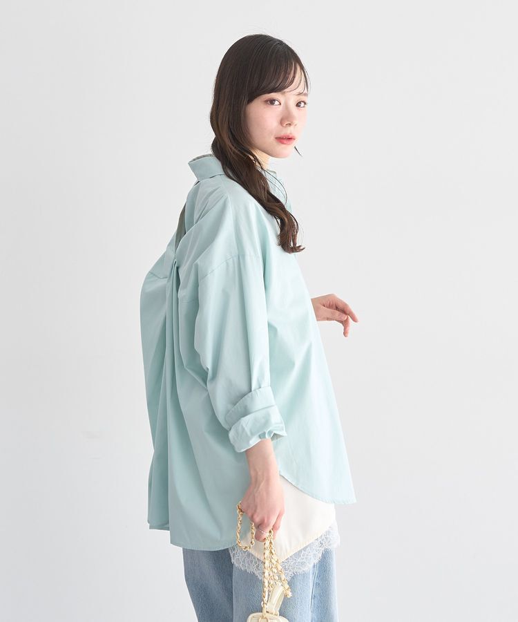 earth music&ecology「バックツイストオーバーシャツ」|シャツ・ブラウス|