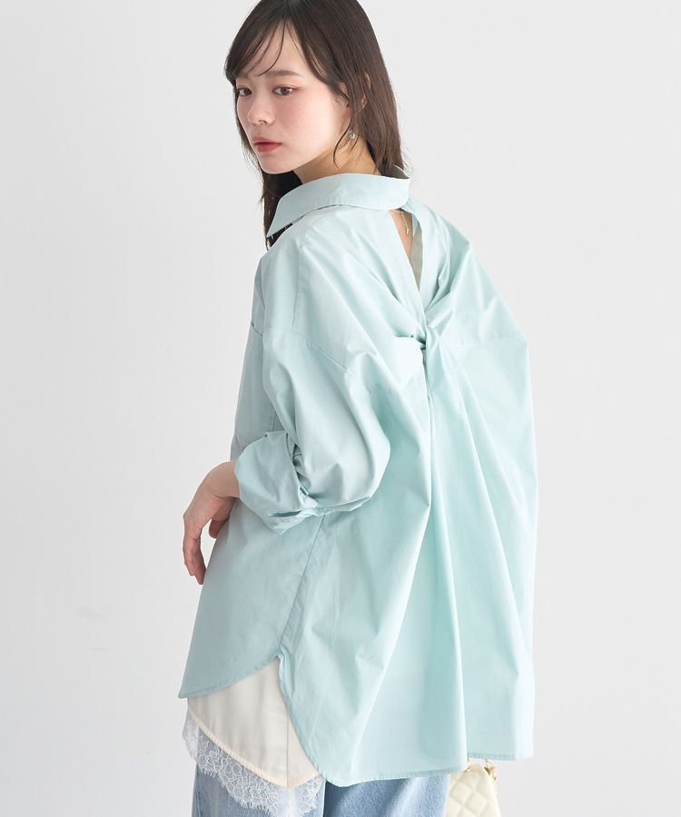 earth music&ecology「バックツイストオーバーシャツ」|シャツ・ブラウス|Mint