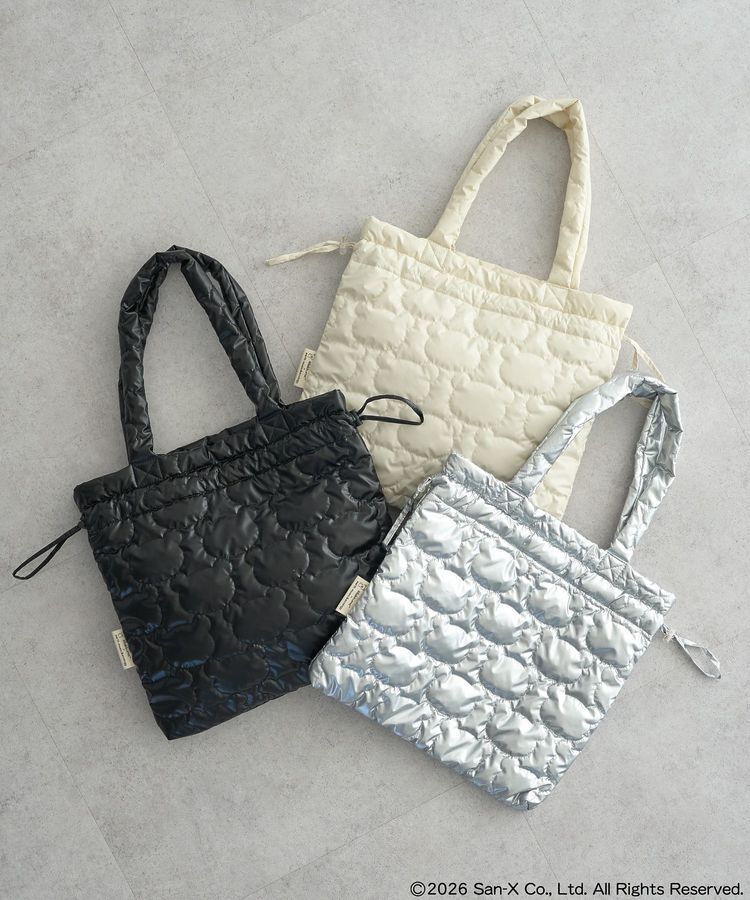 earth music&ecology「リラックマ&times;earth シルエットキルトトートバッグ」|トートバッグ|