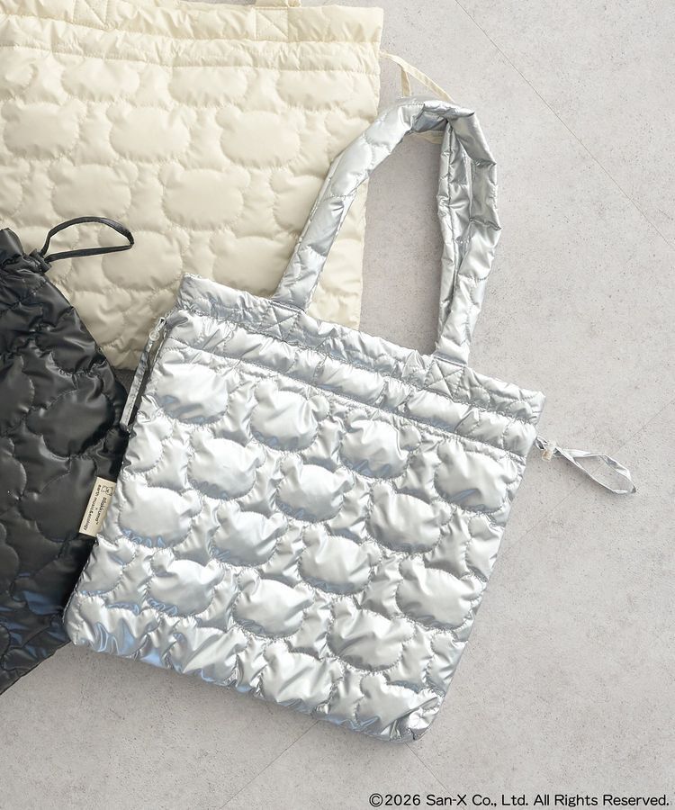 earth music&ecology「リラックマ&times;earth シルエットキルトトートバッグ」|トートバッグ|