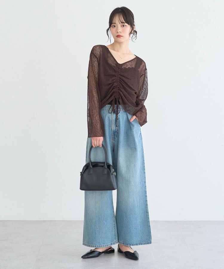 earth music&ecology「総レースホルターネックキャミソール」|キャミソール|