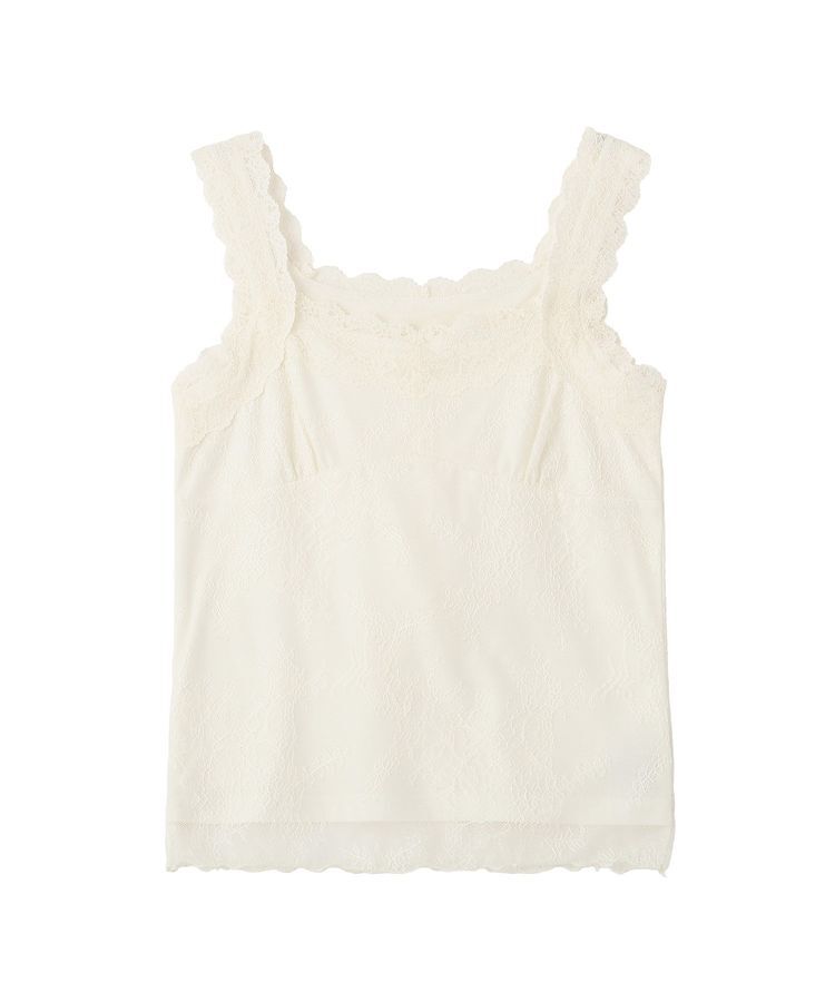 earth music&ecology「総レースホルターネックキャミソール」|キャミソール|