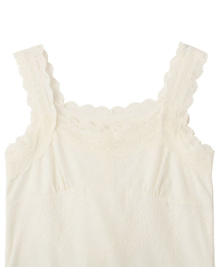 earth music&ecology「総レースホルターネックキャミソール」|キャミソール|