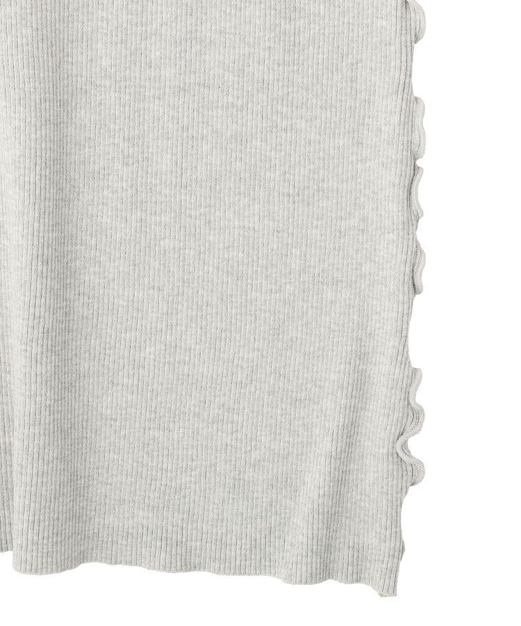 earth music&ecology「サイドメローリブニットスカート」|タイト|