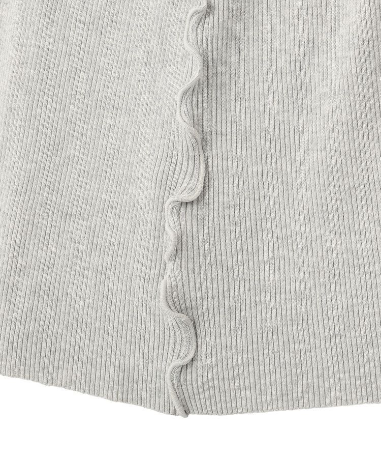 earth music&ecology「サイドメローリブニットスカート」|タイト|