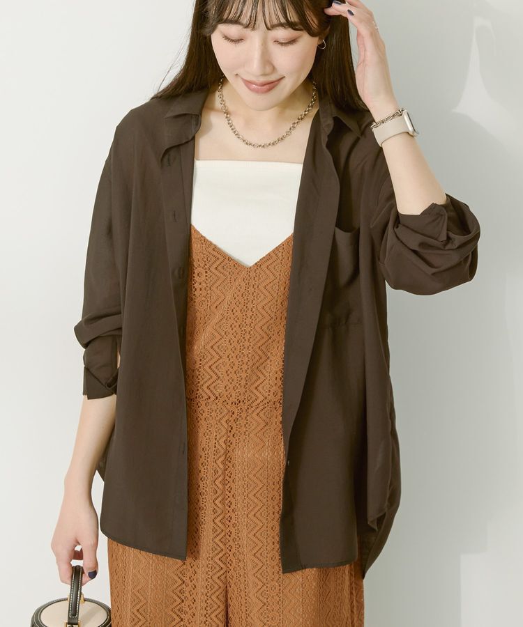 AMERICAN HOLIC「シアーボイルオーバーシルエットシャツ」|シャツ・ブラウス|