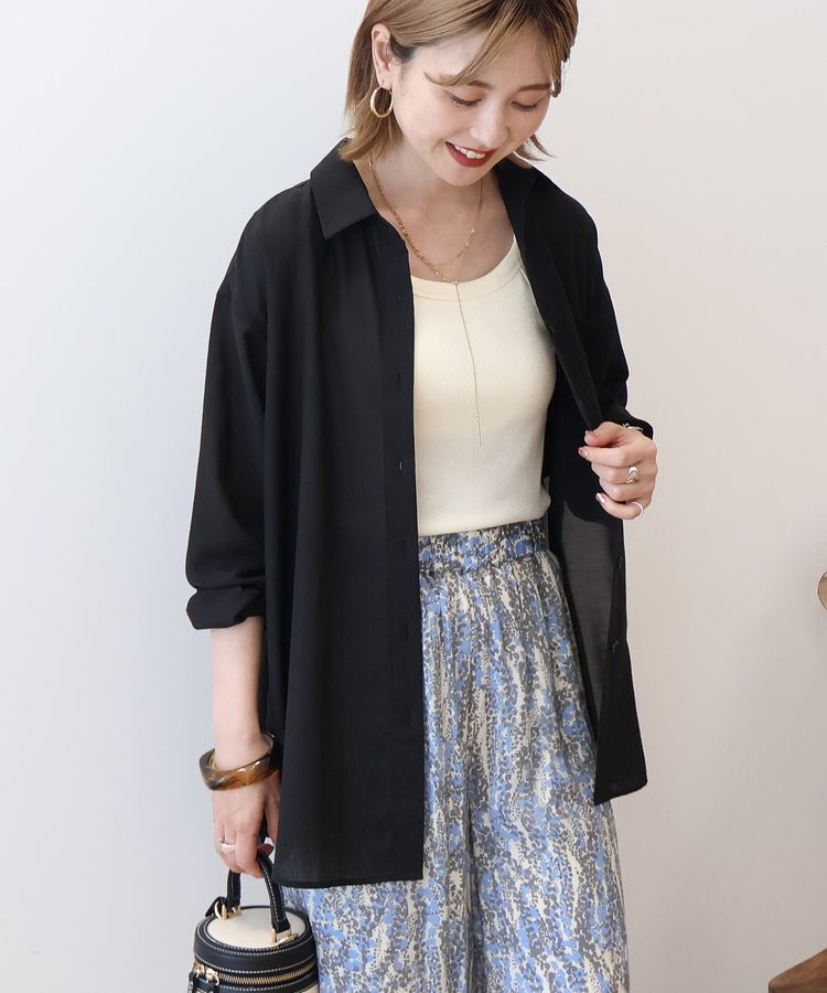 AMERICAN HOLIC「シアーボイルオーバーシルエットシャツ」|シャツ・ブラウス|