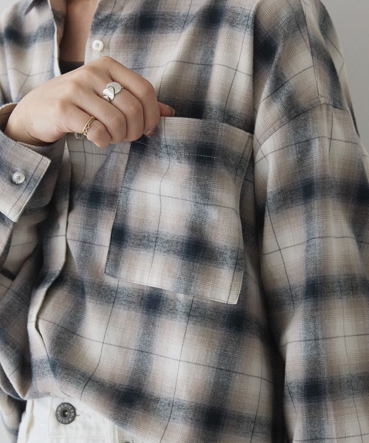 AMERICAN HOLIC「ビエラ起毛チェックシャツ」|シャツ・ブラウス|