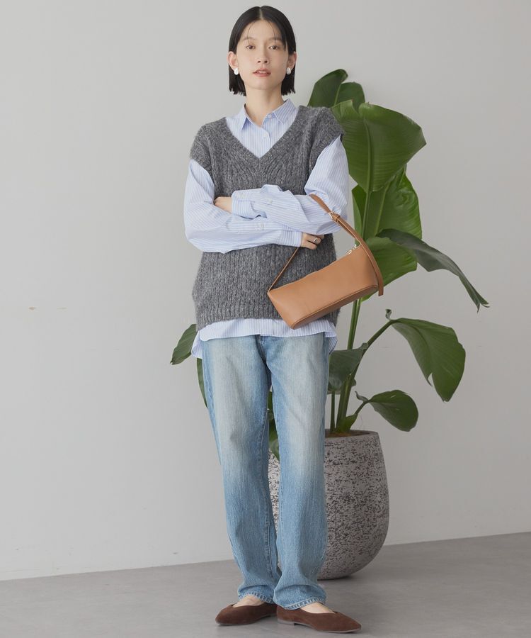 AMERICAN HOLIC「【選べる丈】甘編みニットベスト」|ベスト・ジレ|