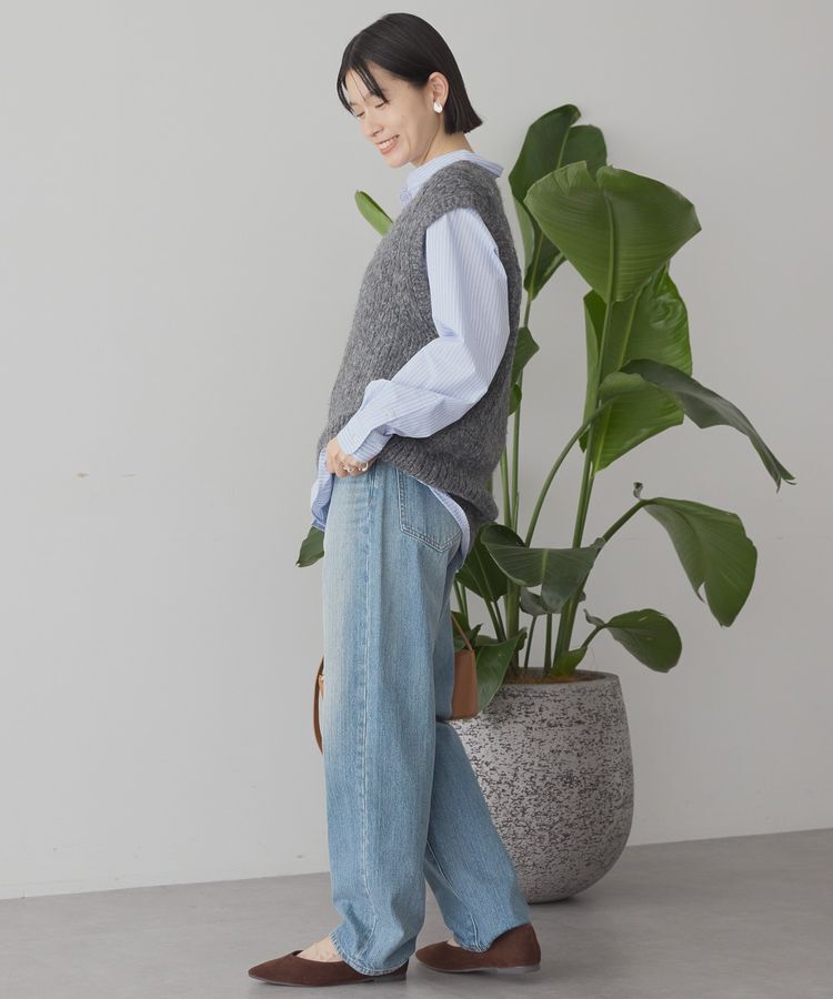 AMERICAN HOLIC「【選べる丈】甘編みニットベスト」|ベスト・ジレ|