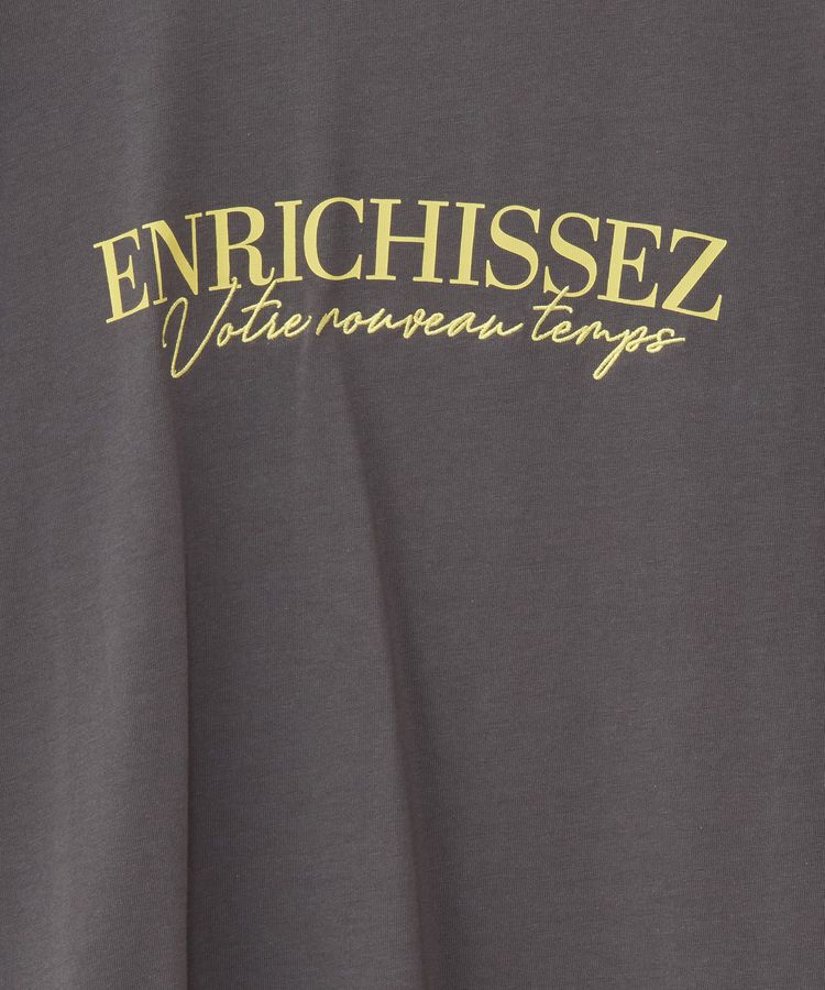 Green Parks「フレンチスリーブ刺繍シンプルロゴプルオーバー」|Tシャツ・カットソー|