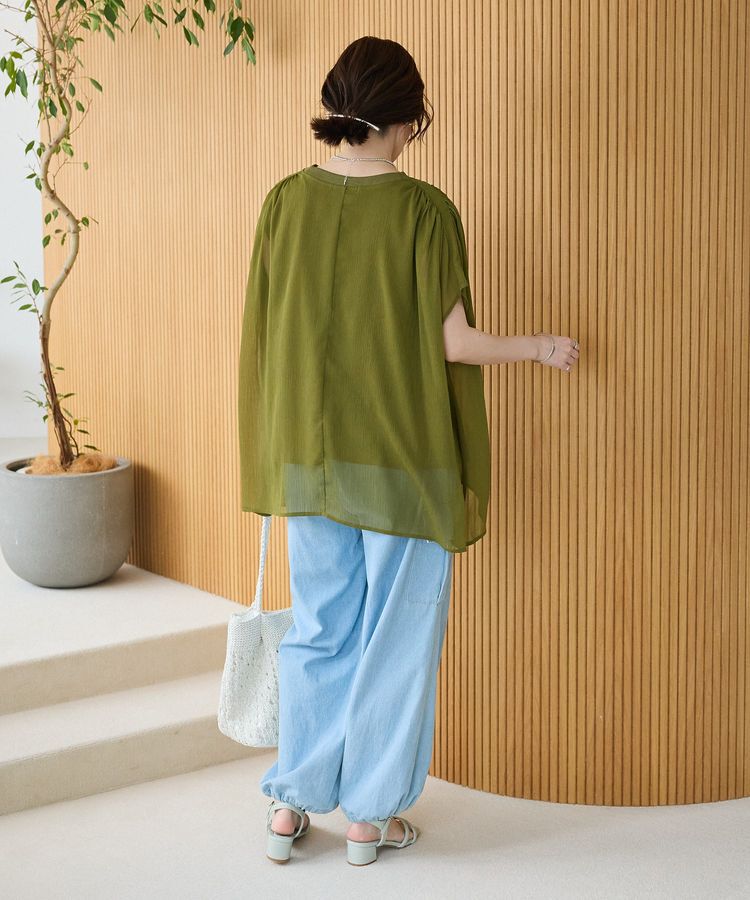 Green Parks「楊柳ドッキングフレンチプルオーバー」|Tシャツ・カットソー|