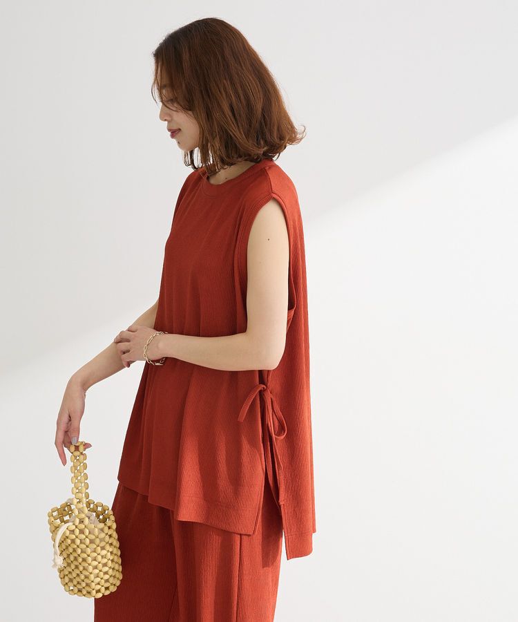 Green Parks「サイドリボンノースリーブチュニック」|チュニック|