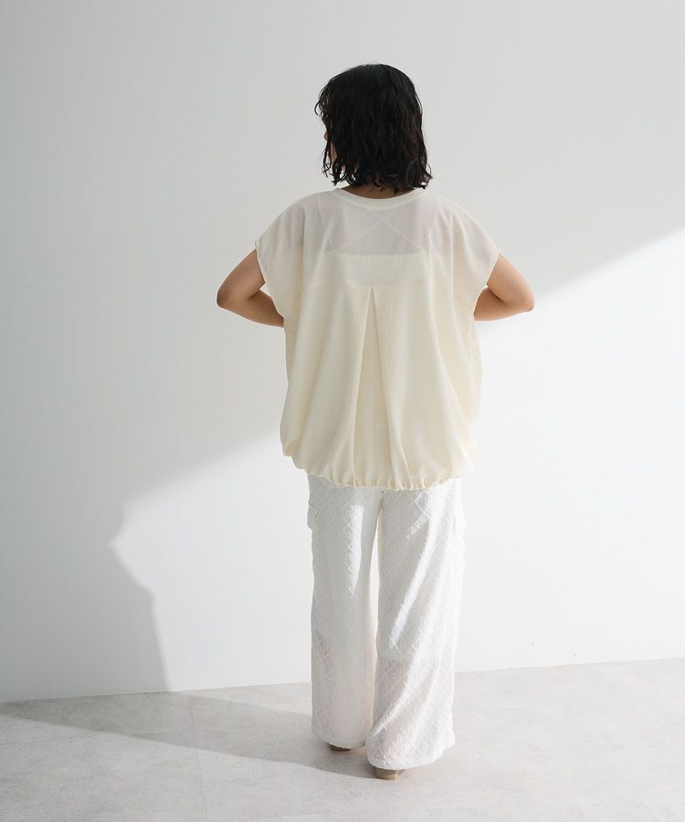 Green Parks「表面カット裾ドロストプルオーバー」|Tシャツ・カットソー|