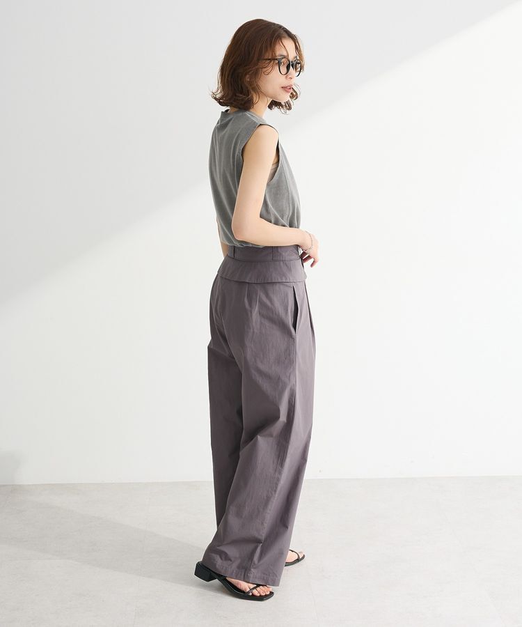 Green Parks「・DOUBLE FLAGS ピグメント切替ノースリTEE」|Tシャツ・カットソー|