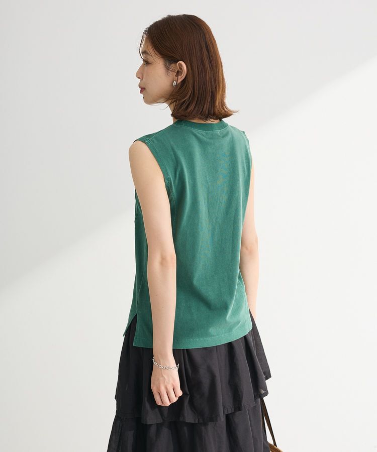 Green Parks「・DOUBLE FLAGS ピグメント切替ノースリTEE」|Tシャツ・カットソー|