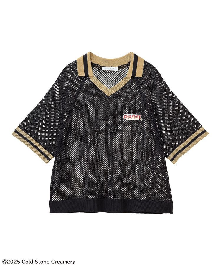 Green Parks「COLDSTONE/襟付きメッシュニットプルオーバー」|ニット・セーター|