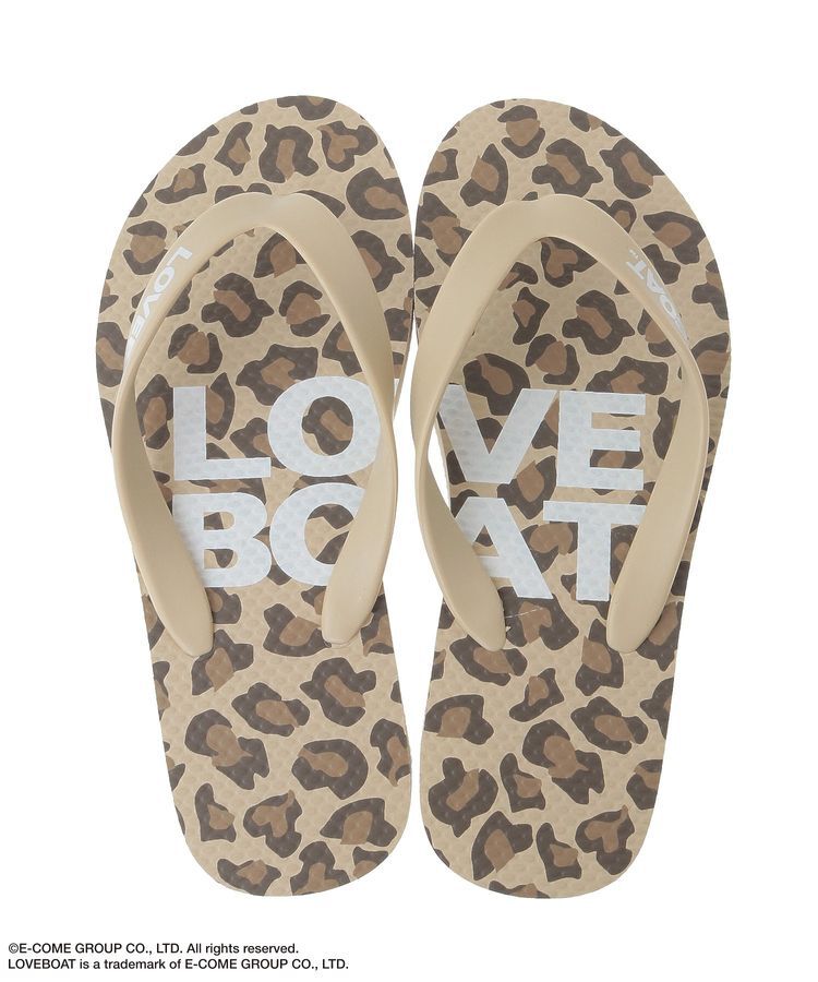 Green Parks「■LOVEBOAT レオパードビーチサンダル」|サンダル|