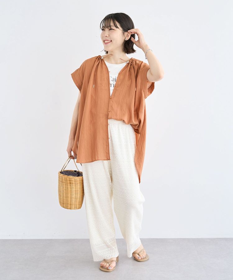 Green Parks「ノースリーブフェミニンロゴプルオーバー」|Tシャツ・カットソー|